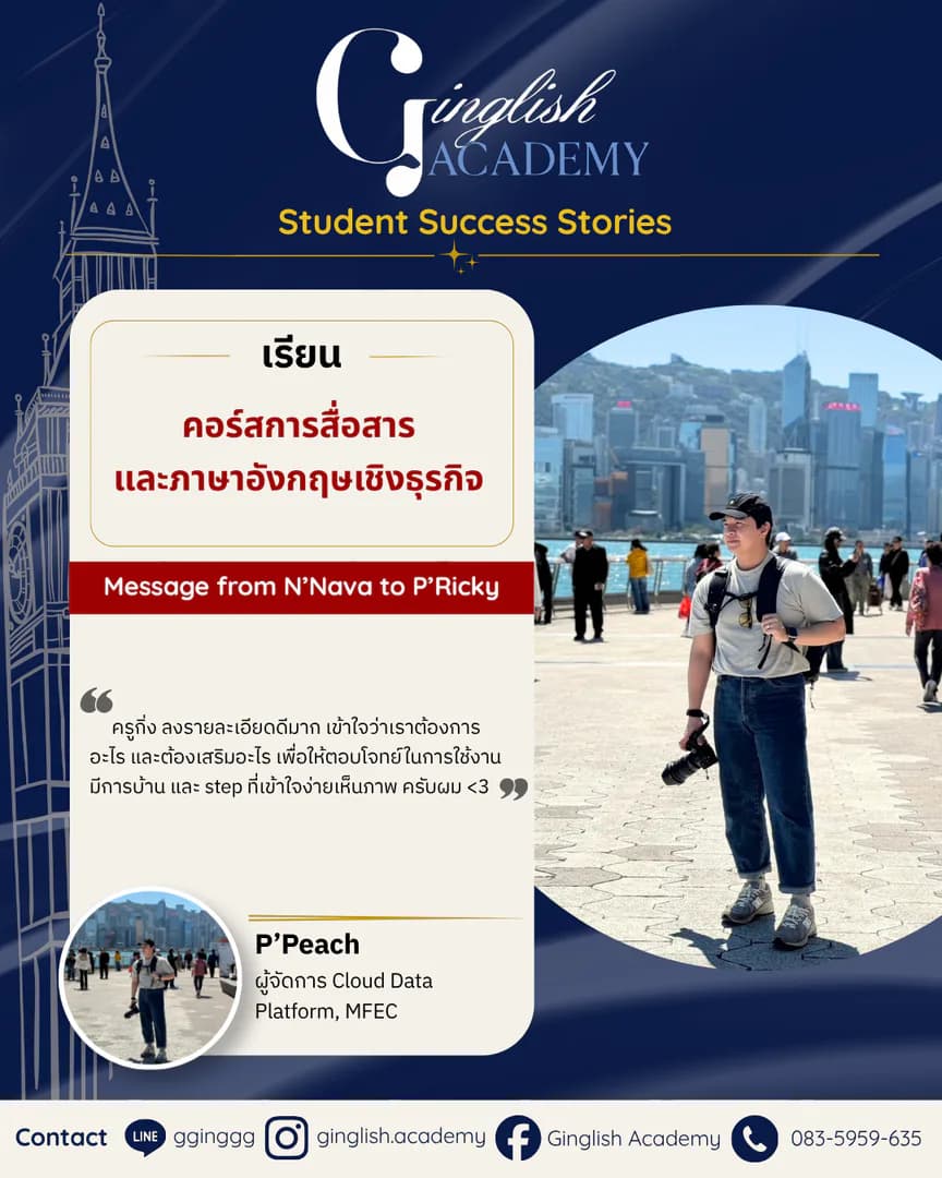รีวิวผลลัพธ์ผู้เรียน Communication โดย ครูกิ่ง